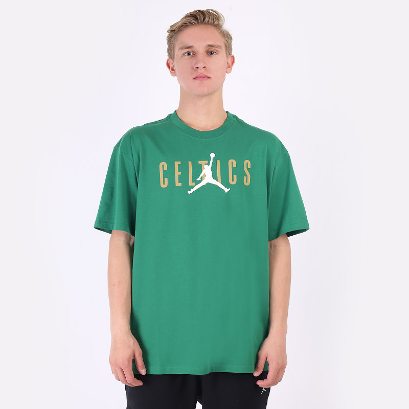 мужская зеленая футболка Jordan Boston Celtics Courtside Statementt Tee DA6504-312 - цена, описание, фото 4